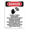 Signmission OSHA Sign, LockoutTagout Paddlewheel, 14in X 10in Plastic, 10" W, 14" L, Portrait, DS-P-1014-V-2432 OS-DS-P-1014-V-2432